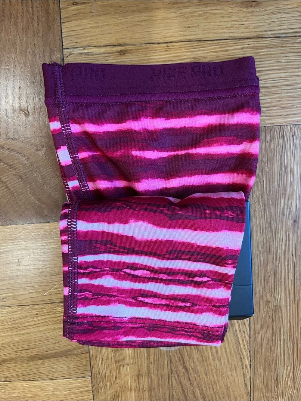 Nike Pro Pink and Magenta Tiger Print Calf Sleeves
